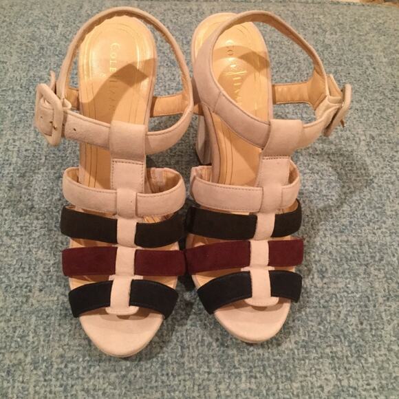 Cole Haan 6 Strappy Platform Sandal Block Heel - Picture 3 of 8